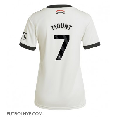 Camiseta Manchester United Mason Mount #7 Tercera Equipación para mujer 2024-25 manga corta Camiseta Manchester United Mason Mount #7 Tercera Equipación para mujer 2024-25 manga corta